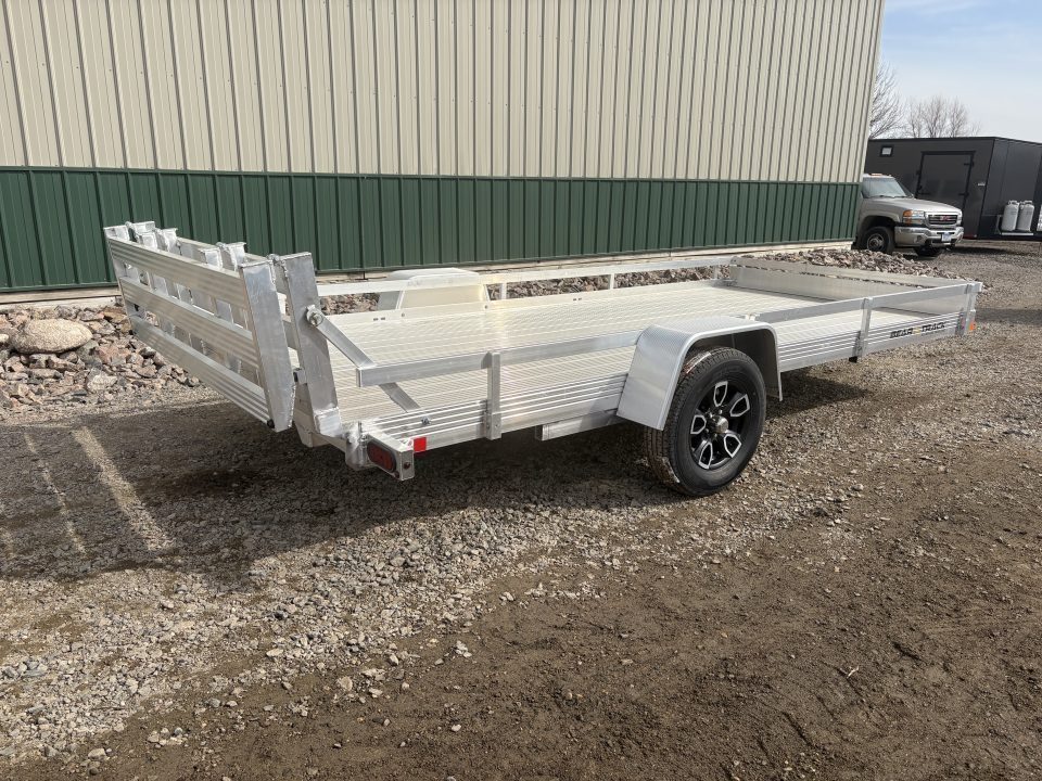 New 2026 80"x15' - 4400lb Bear Track Aluminum Utility Trailer