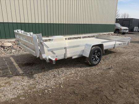New 2026 80"x15' - 4400lb Bear Track Aluminum Utility Trailer