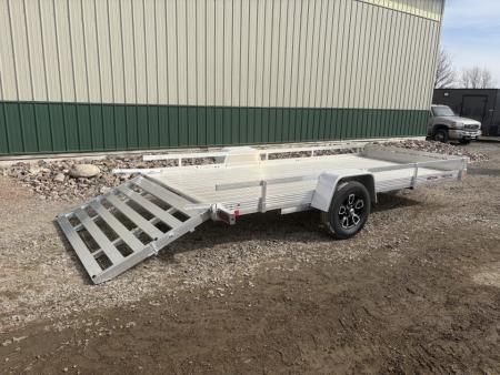 New 2026 80"x15' - 4400lb Bear Track Aluminum Utility Trailer