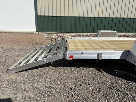 New 2026 76"x12' Bear Track Aluminum Utility Trailer - Wood Floor