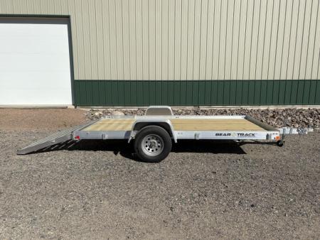 New 2026 76"x12' Bear Track Aluminum Utility Trailer - Wood Floor