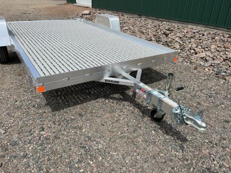 New 2026 76"x12' Bear Track Aluminum Utility Trailer - Poly Floor