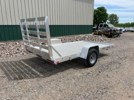 New 2026 76"x12' Bear Track Aluminum Utility Trailer - Poly Floor
