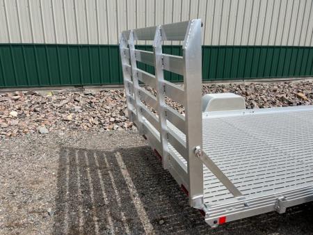 New 2026 76"x12' Bear Track Aluminum Utility Trailer - Poly Floor