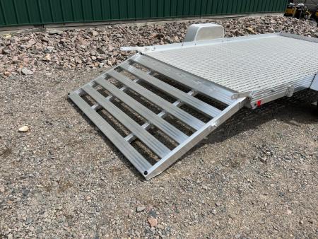 New 2026 76"x12' Bear Track Aluminum Utility Trailer - Poly Floor