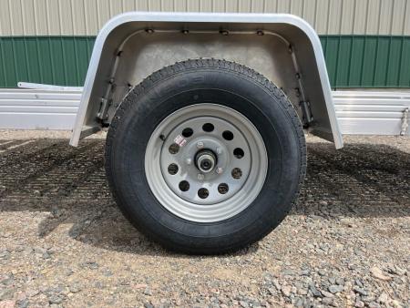 New 2026 76"x12' Bear Track Aluminum Utility Trailer - Poly Floor