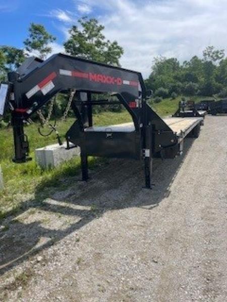 New 2027 MAXX-D LDX10240 102x40 25990 GVWR 2 Jost Speed Jacks Low Pro Tandem Dual Flatbed Trailer