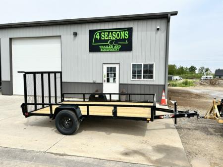 New 2026 H&H Trailers 82 X12' Rail Side Utility 2990k gvwr Utility Trailer