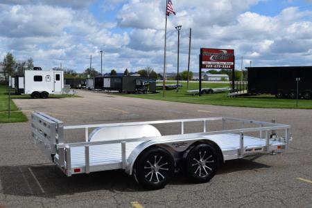 New SPORT HAVEN 7x14 DELUXE OPEN UTILITY w/ BI-FOLD RAMP GATE