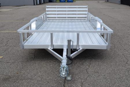New SPORT HAVEN 7x14 DELUXE OPEN UTILITY w/ BI-FOLD RAMP GATE