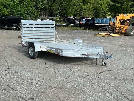 Used 2025 Aluma 7712H-S-TG 77  x 12' Aluminum Utility Trailer