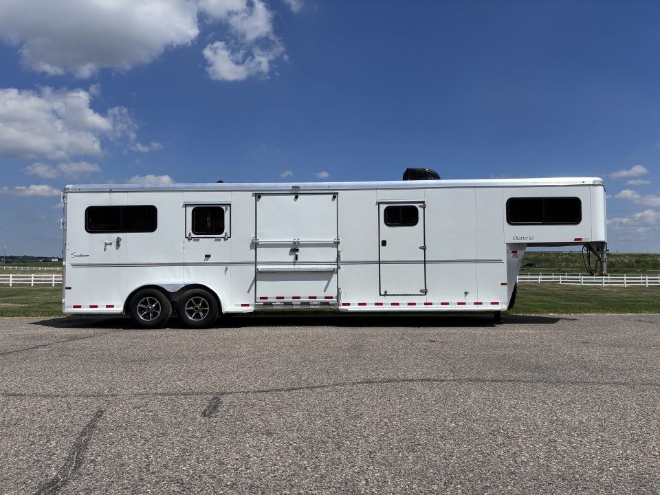 Used 2016 Sundowner 2 + 1 Gooseneck Horse Trailer