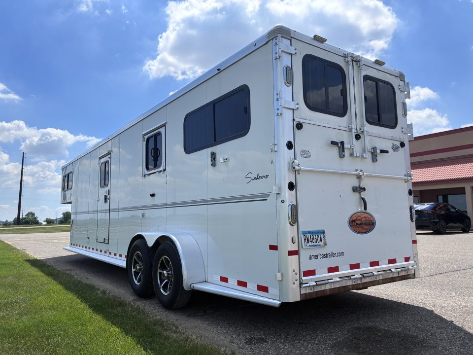 Used 2016 Sundowner 2 + 1 Gooseneck Horse Trailer