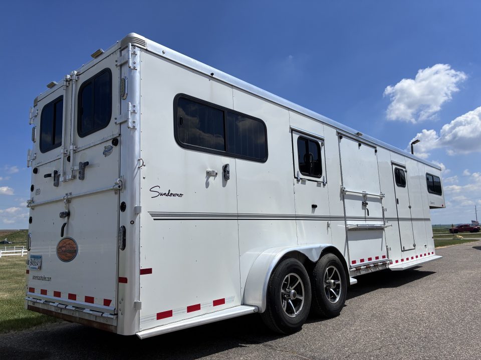 Used 2016 Sundowner 2 + 1 Gooseneck Horse Trailer
