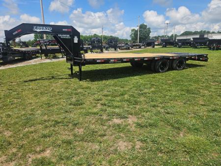 New 2026 Legend 102X25 TANDEM LO-PRO GOOSENECK W/10K AXLES MAX RAMPS & RETRACTABLE STEPS