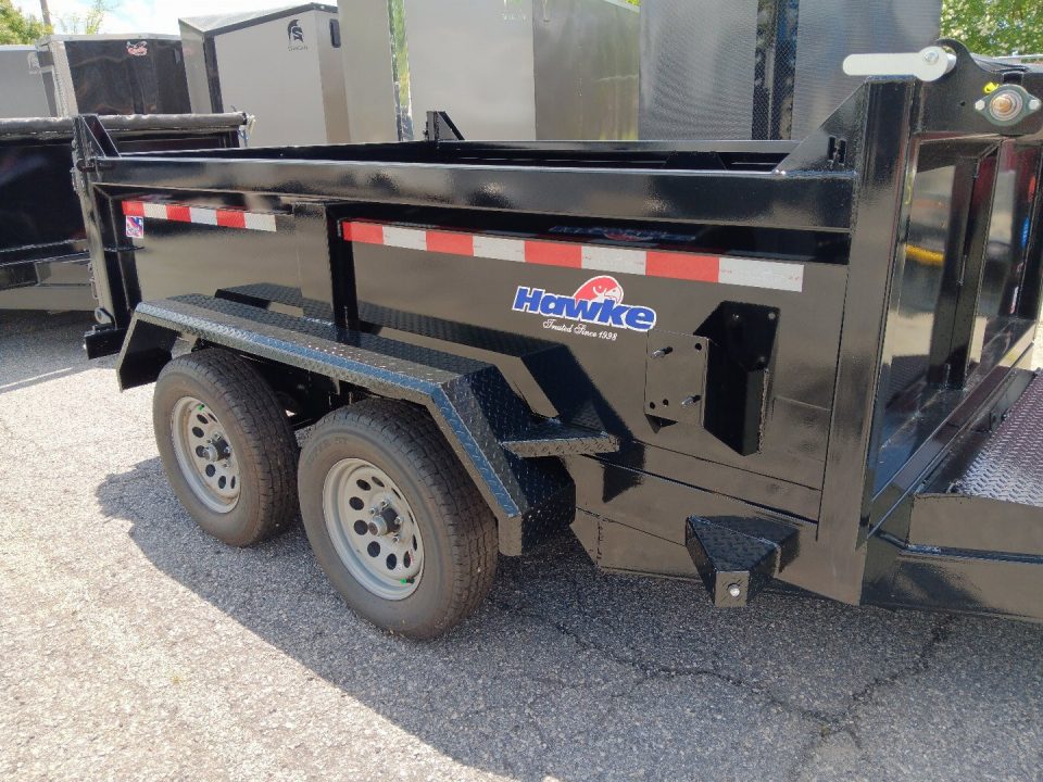 New 2026 Hawke Trailers 6X10TA 7K Low Profile Scissor Dump Trailer