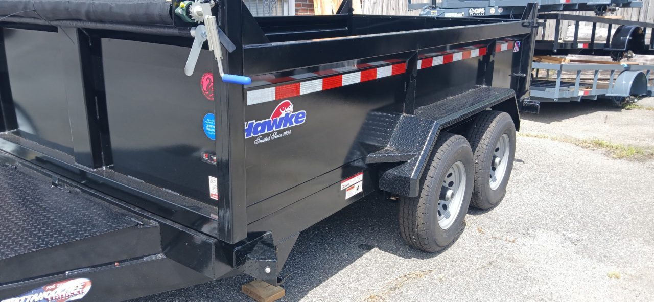 New 2026 Hawke Trailers 6X12TA 10K Low Profile Scissor Dump Trailer