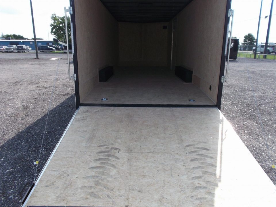 New 2026 Covered Wagon Trailers 8.5x24 Cargo / Enclosed Trailer / Enclosed Car Hauler / 7ft Interior / 5200# Axles / 60" Triple Tube Tongue / Extra Wide Ramp / 48" RV Side Door / Semi-Screwless Exterior / Heavy Duty .080 Black Poly Core Skin