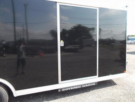 New 2026 Covered Wagon Trailers 8.5x24 Cargo / Enclosed Trailer / Enclosed Car Hauler / 7ft Interior / 5200# Axles / 60" Triple Tube Tongue / Extra Wide Ramp / 48" RV Side Door / Semi-Screwless Exterior / Heavy Duty .080 Black Poly Core Skin