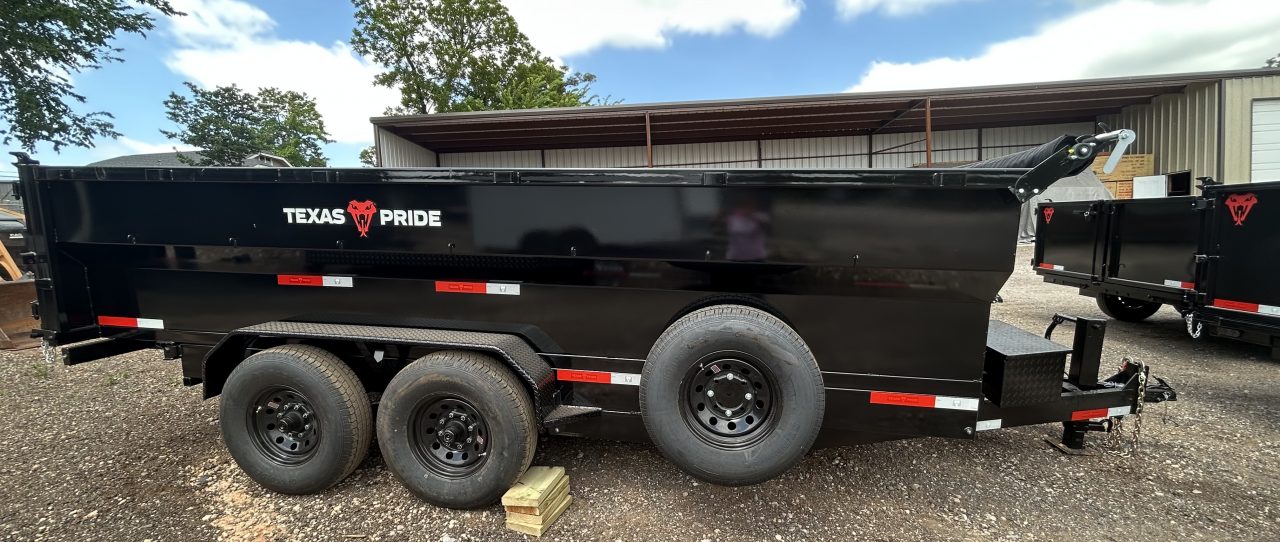 New 2026 Texas Pride Trailers-BumperPull 7x16x3 Tandem Axles Dump Trailer-8K Axles-UPGRADES!!