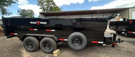 New 2026 Texas Pride Trailers-BumperPull 7x16x3 Tandem Axles Dump Trailer-8K Axles-UPGRADES!!