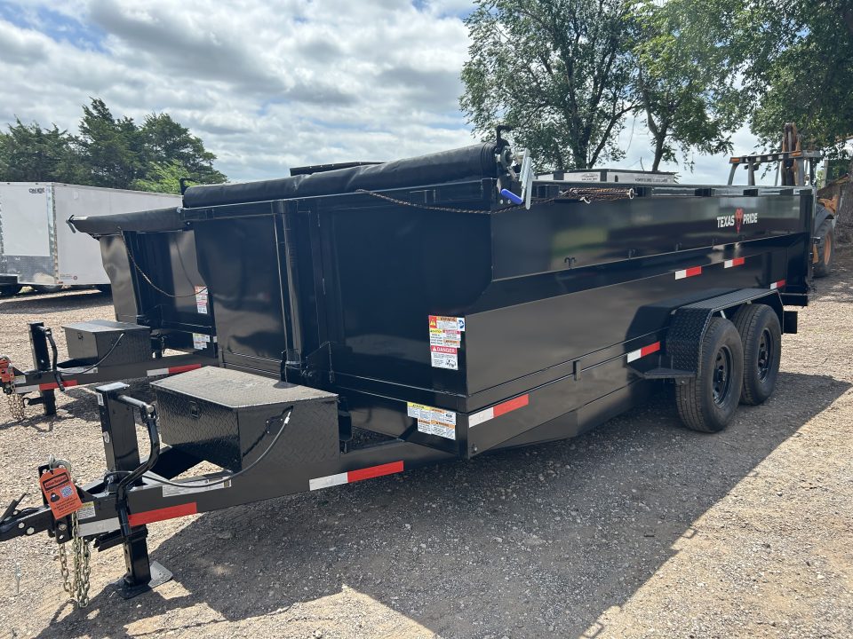New 2026 Texas Pride Trailers-BumperPull 7x16x3-Tandem Axles Dump Trailer- 8K Axles-UPGRADES!!