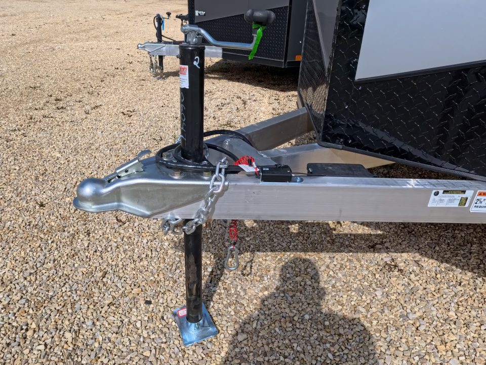 New 2026 Stealth Trailers 6 x 12 x 6.6 Cobra Flat Top, Spring Tandem Axle, 24" Slant Wedge, Silver w/ Blackout Package, 7k GVWR