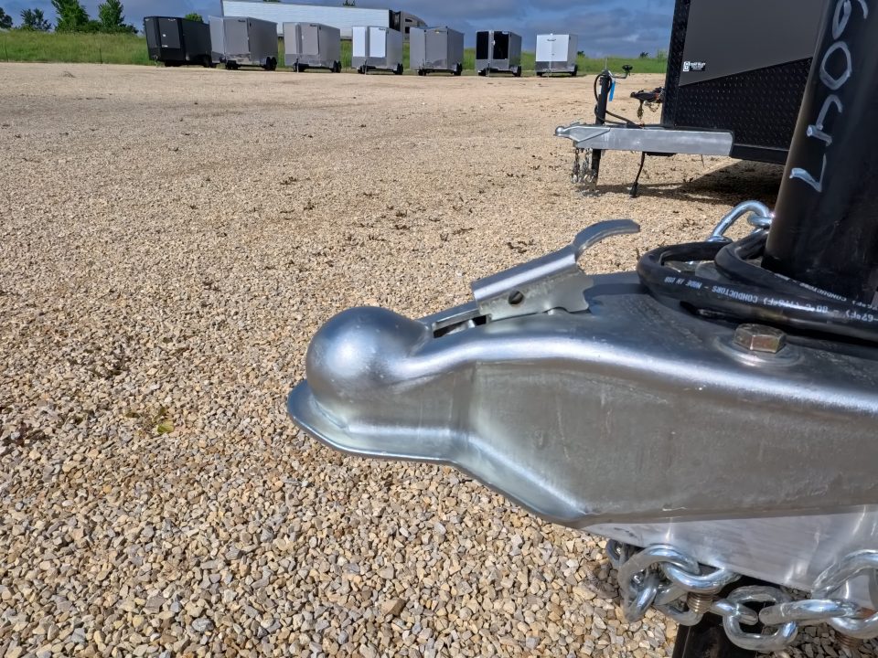 New 2026 Stealth Trailers 6 x 12 x 6.6 Cobra Flat Top, Spring Tandem Axle, 24" Slant Wedge, Silver w/ Blackout Package, 7k GVWR