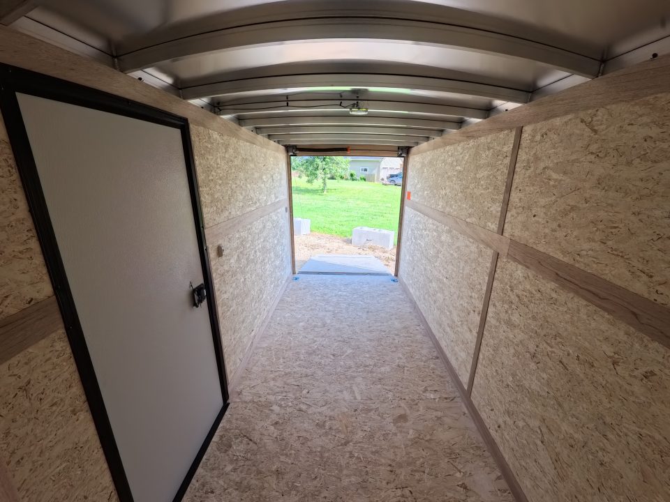 New 2026 Stealth Trailers 6 x 12 x 6.6 Cobra Flat Top, Spring Tandem Axle, 24" Slant Wedge, Silver w/ Blackout Package, 7k GVWR
