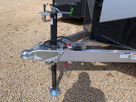 New 2026 Stealth Trailers 6 x 12 x 6.6 Cobra Flat Top, Spring Tandem Axle, 24" Slant Wedge, Silver w/ Blackout Package, 7k GVWR