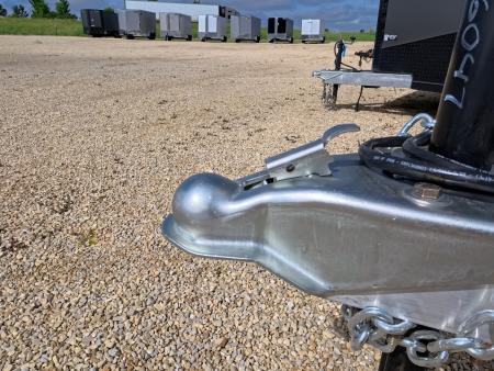 New 2026 Stealth Trailers 6 x 12 x 6.6 Cobra Flat Top, Spring Tandem Axle, 24" Slant Wedge, Silver w/ Blackout Package, 7k GVWR