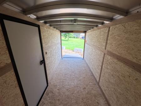 New 2026 Stealth Trailers 6 x 12 x 6.6 Cobra Flat Top, Spring Tandem Axle, 24" Slant Wedge, Silver w/ Blackout Package, 7k GVWR