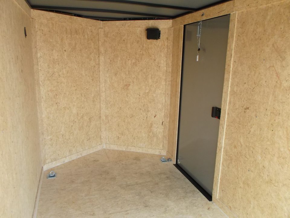 New 2026 Covered Wagon Trailers 6x12 Cargo / Enclosed Trailer / 6'6" Interior Height / Extra Wide Ramp Gate / RV Side Door / .030 White / Black Out Package