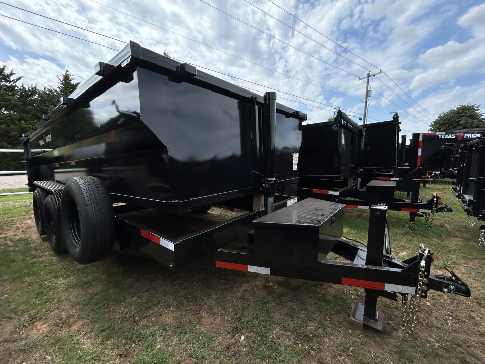 New 2026 Texas Pride Trailers BumperPull 7x16x3 Tandem Axles Dump Trailer-8K Axles-UPGRADES!!