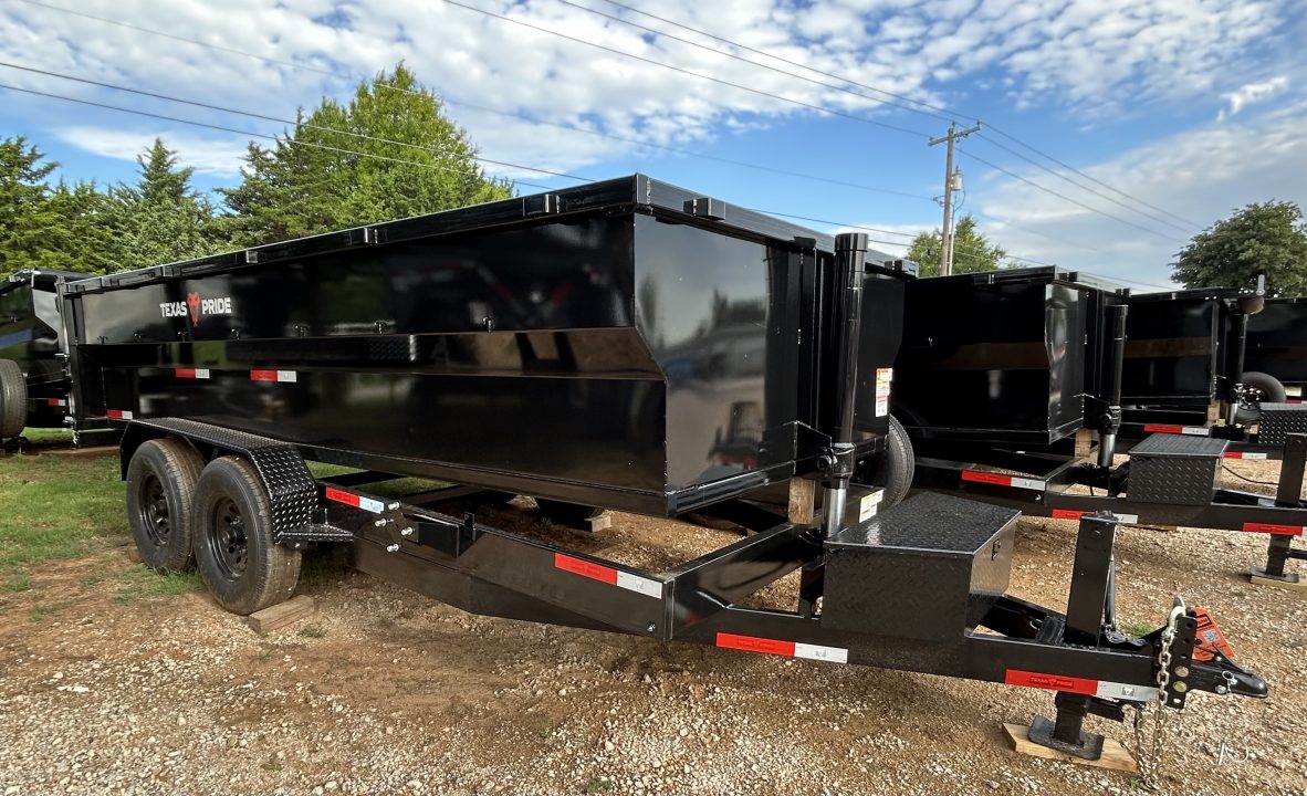 New 2026 Texas Pride Trailers BumperPull 7x16x3 Tandem Axles Dump Trailer-8K Axles-UPGRADES!!!