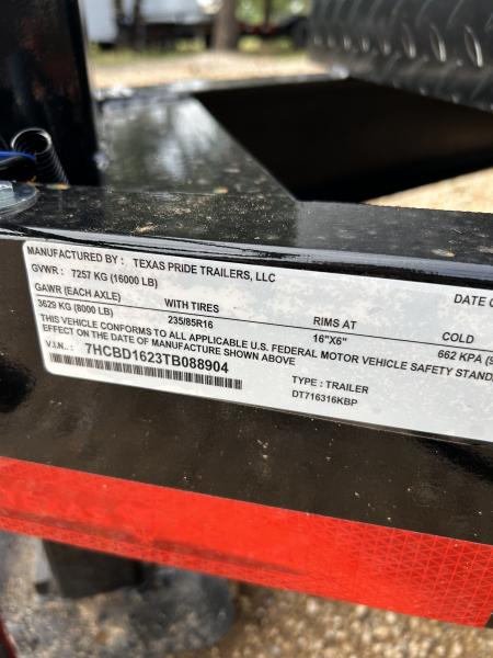 New 2026 Texas Pride Trailers BumperPull 7x16x3 Tandem Axles Dump Trailer-8K Axles-UPGRADES!!!