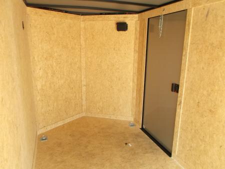 New 2026 Covered Wagon Trailers 6x12 Cargo / Enclosed Trailer / 6'6" Interior Height / Extra Wide Ramp Gate / RV Side Door / .030 Black Semi-Screwless Exterior / Black Out Package