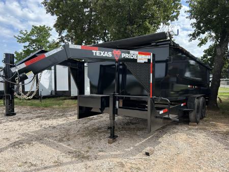 New 2026 Texas Pride Trailers Gooseneck 7x16x4 Tandem Axles Dump Trailer-8K Axles-UPGRADES!!