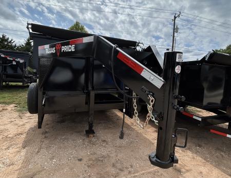 New 2026 Texas Pride Trailers Gooseneck 7x16x4 Tandem Axles Dump Trailer-8K Axles-UPGRADES!!