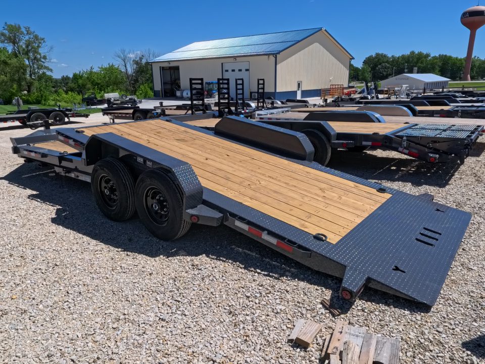 New 2027 Iron Bull 83 x 22 (16+6) TWB Tilt Trailer with 2)7K Torsion Axles, Electric Brakes, Fork Holders, 2 5/16" Adj. Coupler and More!