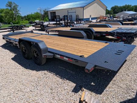 New 2027 Iron Bull 83 x 22 (16+6) TWB Tilt Trailer with 2)7K Torsion Axles, Electric Brakes, Fork Holders, 2 5/16" Adj. Coupler and More!