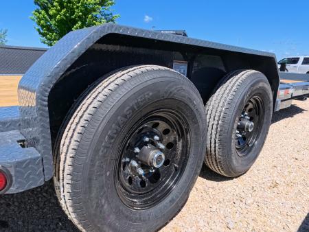 New 2027 Iron Bull 83 x 22 (16+6) TWB Tilt Trailer with 2)7K Torsion Axles, Electric Brakes, Fork Holders, 2 5/16" Adj. Coupler and More!