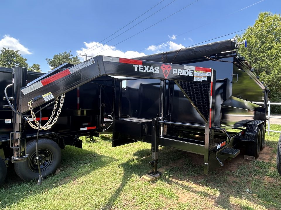 New 2026 Texas Pride Trailers Gooseneck 7x16x4 Tandem Axles Dump Trailer-8K Axles-UPGRADES!!