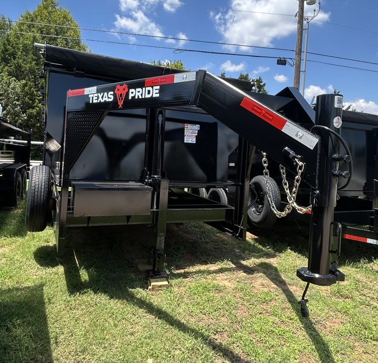 New 2026 Texas Pride Trailers Gooseneck 7x16x4 Tandem Axles Dump Trailer-8K Axles-UPGRADES!!