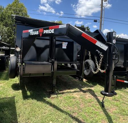 New 2026 Texas Pride Trailers Gooseneck 7x16x4 Tandem Axles Dump Trailer-8K Axles-UPGRADES!!