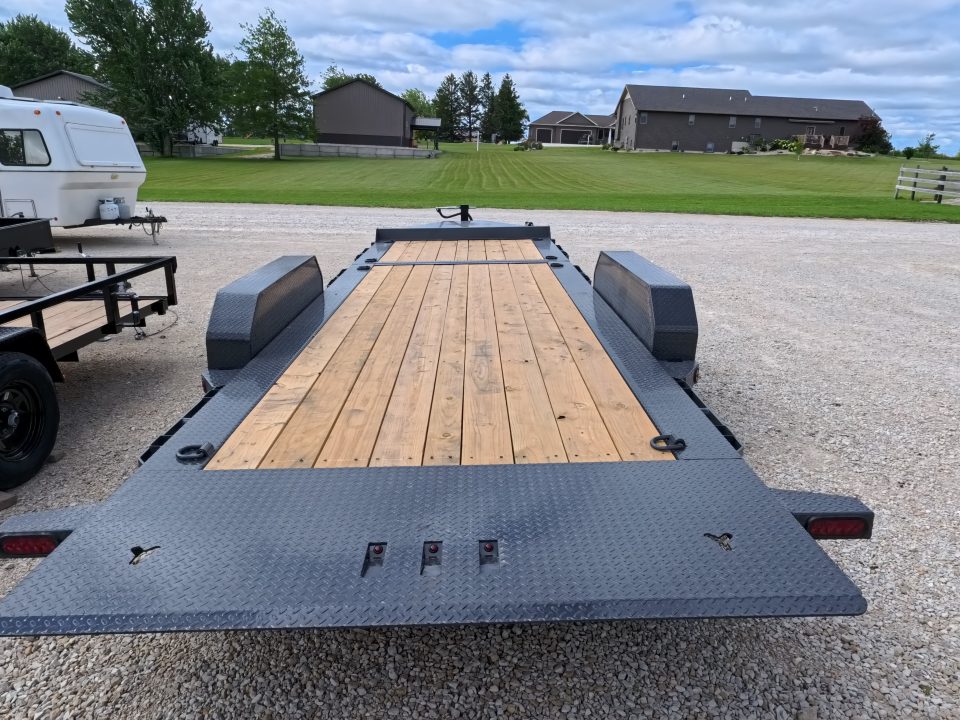 New 2027 Iron Bull 83 x 22 (16+6) TWB Tilt Trailer 2) 7K Torsion Axles w/Electric Brakes, Fork Holders, Spare Tire Mount, 10K Drop Leg Jack, and More!