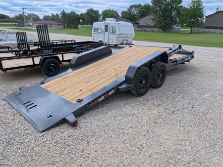 New 2027 Iron Bull 83 x 22 (16+6) TWB Tilt Trailer 2) 7K Torsion Axles w/Electric Brakes, Fork Holders, Spare Tire Mount, 10K Drop Leg Jack, and More!