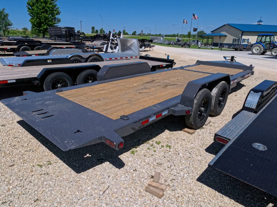 New 2027 Iron Bull 83 x 22 (16+6) TWB Tilt Trailer 2) 7K Torsion Axles with Electric Brakes, 16" Crossmembers, Spare Tire Mount, D-rings, and More!