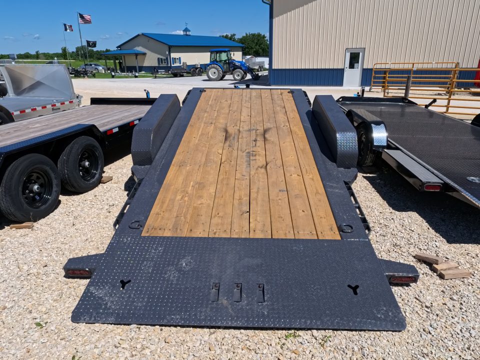 New 2027 Iron Bull 83 x 22 (16+6) TWB Tilt Trailer 2) 7K Torsion Axles with Electric Brakes, 16" Crossmembers, Spare Tire Mount, D-rings, and More!