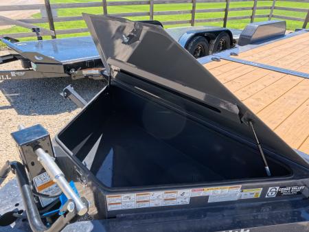 New 2027 Iron Bull 83 x 22 (16+6) TWB Tilt Trailer 2) 7K Torsion Axles with Electric Brakes, 16" Crossmembers, Spare Tire Mount, D-rings, and More!